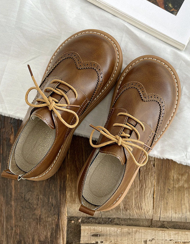 Liza – Klassieke schoenen in broguestijl met gedetailleerde stiksels voor dagelijkse elegantie