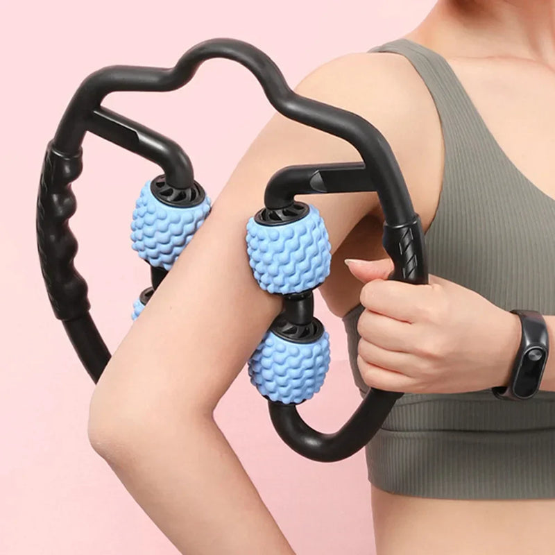 CelluSculpt - Handmassagerol met verhoogde randen en gebogen zijhandgrepen