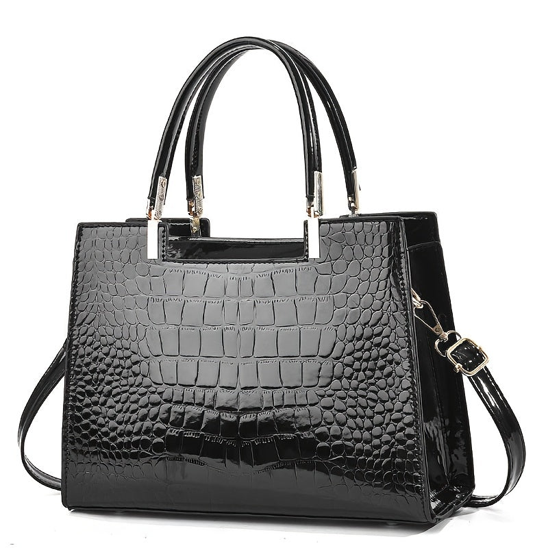 Delilah - Elegante handtas met krokodillenpatroon en premium design