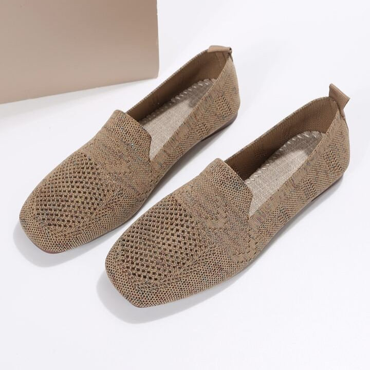 Lina - Lichtgewicht platte schoenen met ademende mesh en antislipzool