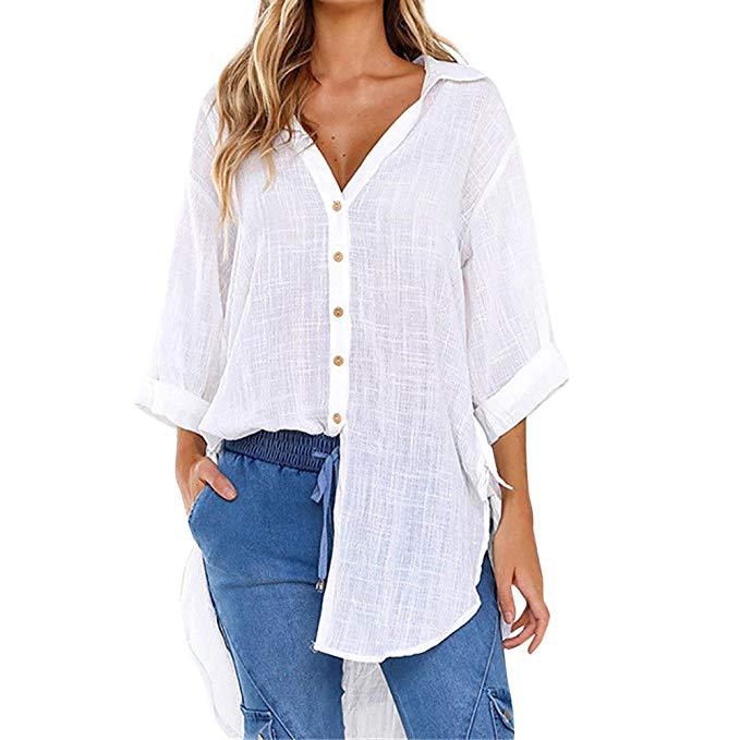 Sophie - Flatterende button-down met eigentijdse details