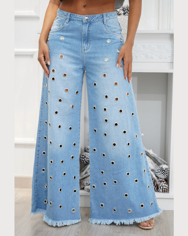 BreezeFit - Loszittende Palazzo Jeans