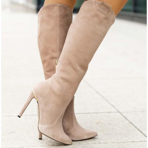Selene - Sophisticated Comfort Hoge Hak Laarzen met Antislip Zolen