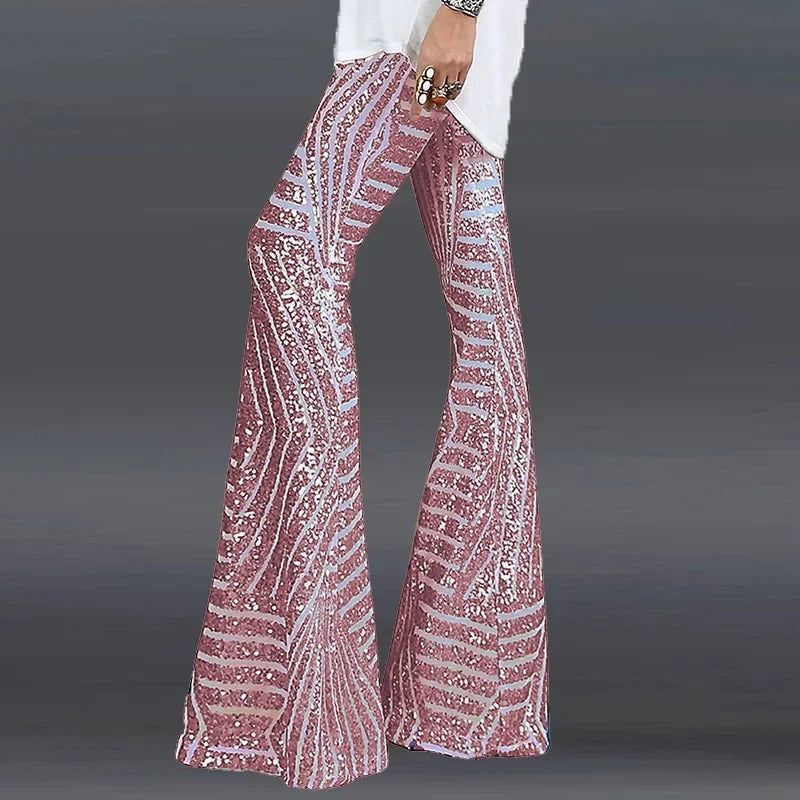 Luna – Stijlvolle uitlopende broek met klassiek design en relaxte pasvorm