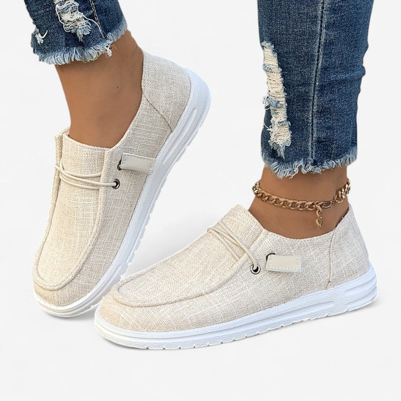 Sarah - Sneakers met Ronde Neus en Vetersluiting