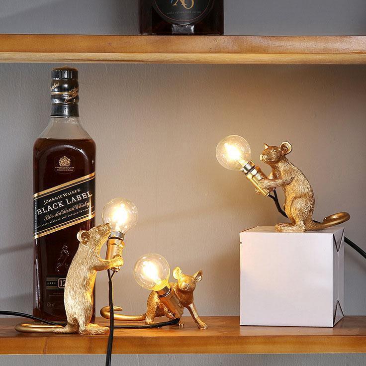 GlowNest - Speelse lamp in de vorm van een muis