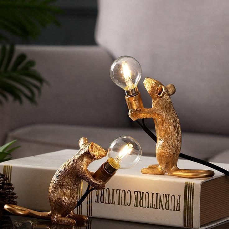 GlowNest - Speelse lamp in de vorm van een muis