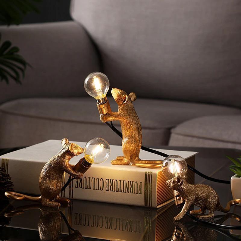 GlowNest - Speelse lamp in de vorm van een muis