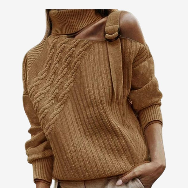 Julia – Lange Mouw Coltrui met Gespdetail