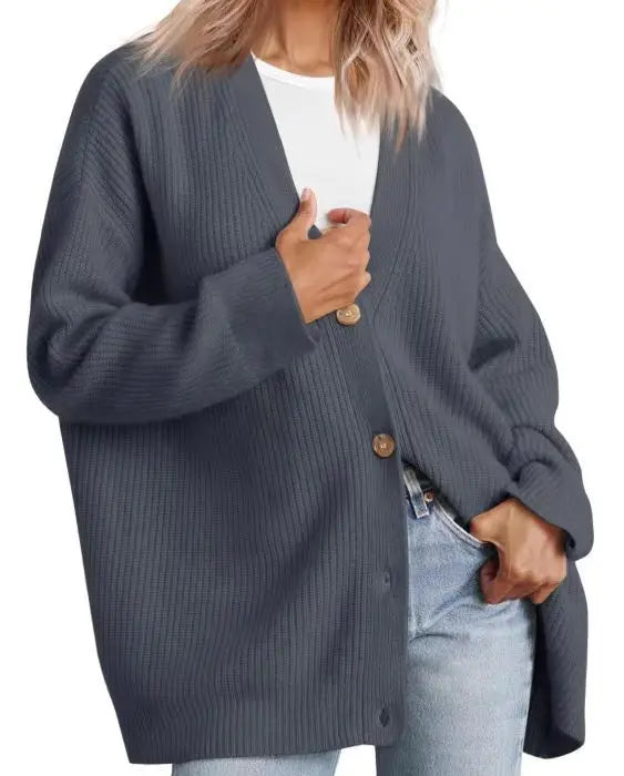 ComfortChic™ - Kasjmier trui met V-hals