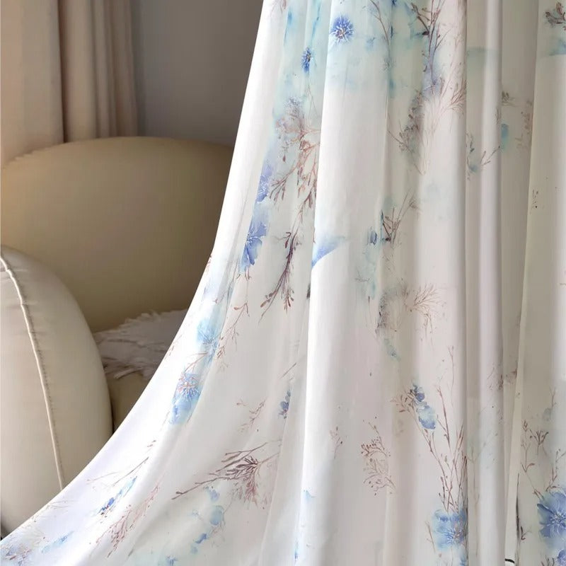 Harper – Elegante maxi-jurk met bloemenprint, diepe V-hals en lange mouwen
