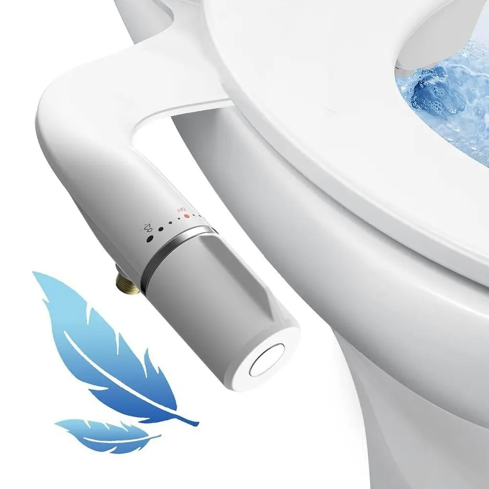 PureSpray – Handmatige bidet-toiletbril met dubbele sproeier voor comfortabele reiniging
