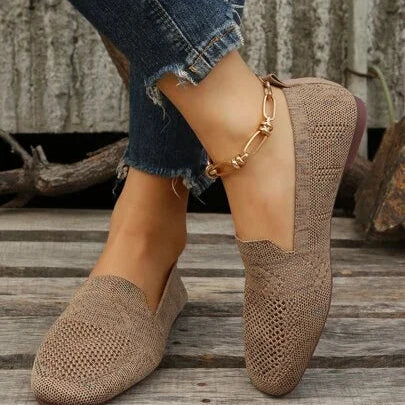 Lina - Lichtgewicht platte schoenen met ademende mesh en antislipzool