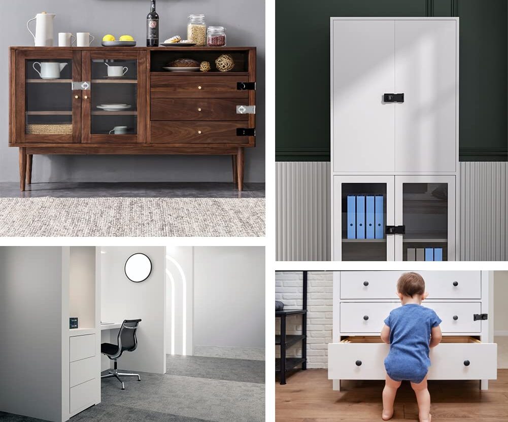 SecureLock - Slim digitaal wachtwoordslot voor kasten met geavanceerde beveiligingsfuncties