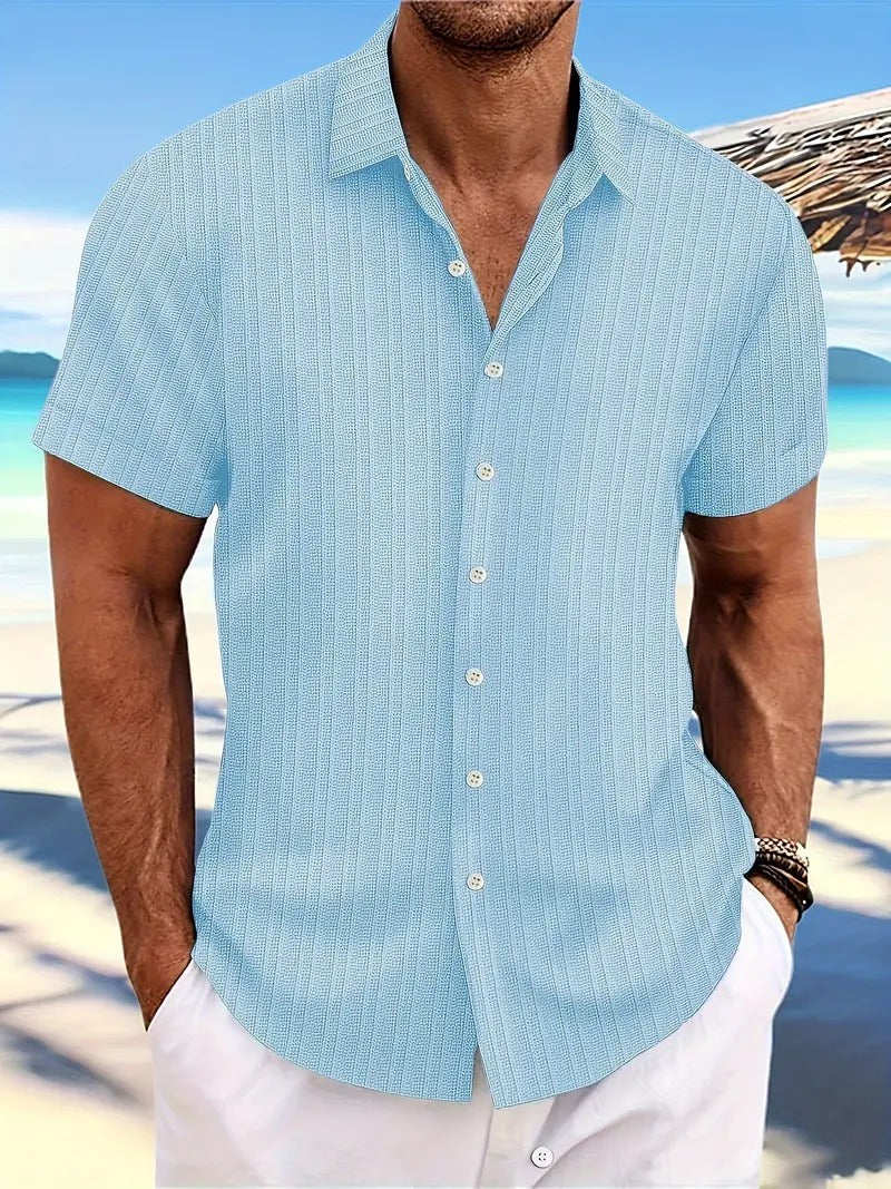 Fritz - Laid-Back Shirt met Halve Mouwen