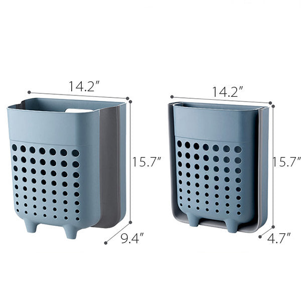 LaundryEase - Opvouwbare wasmand voor aan de muur