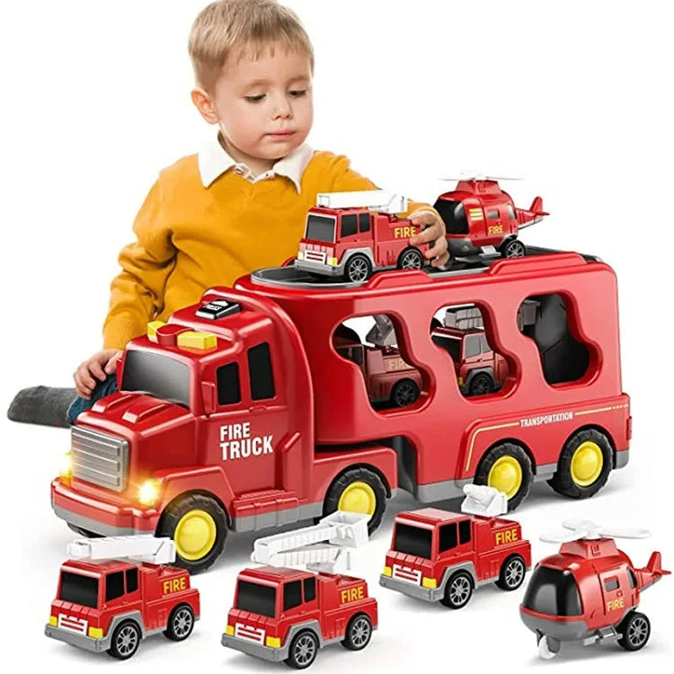 TruckTrail – Transport Speelgoed Set met Lichten en Geluidseffecten