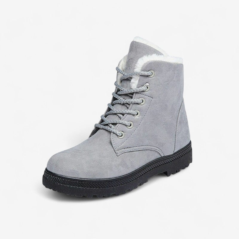 Halen - Ronde teen Laarzen met Vetersluiting en Antislipzool