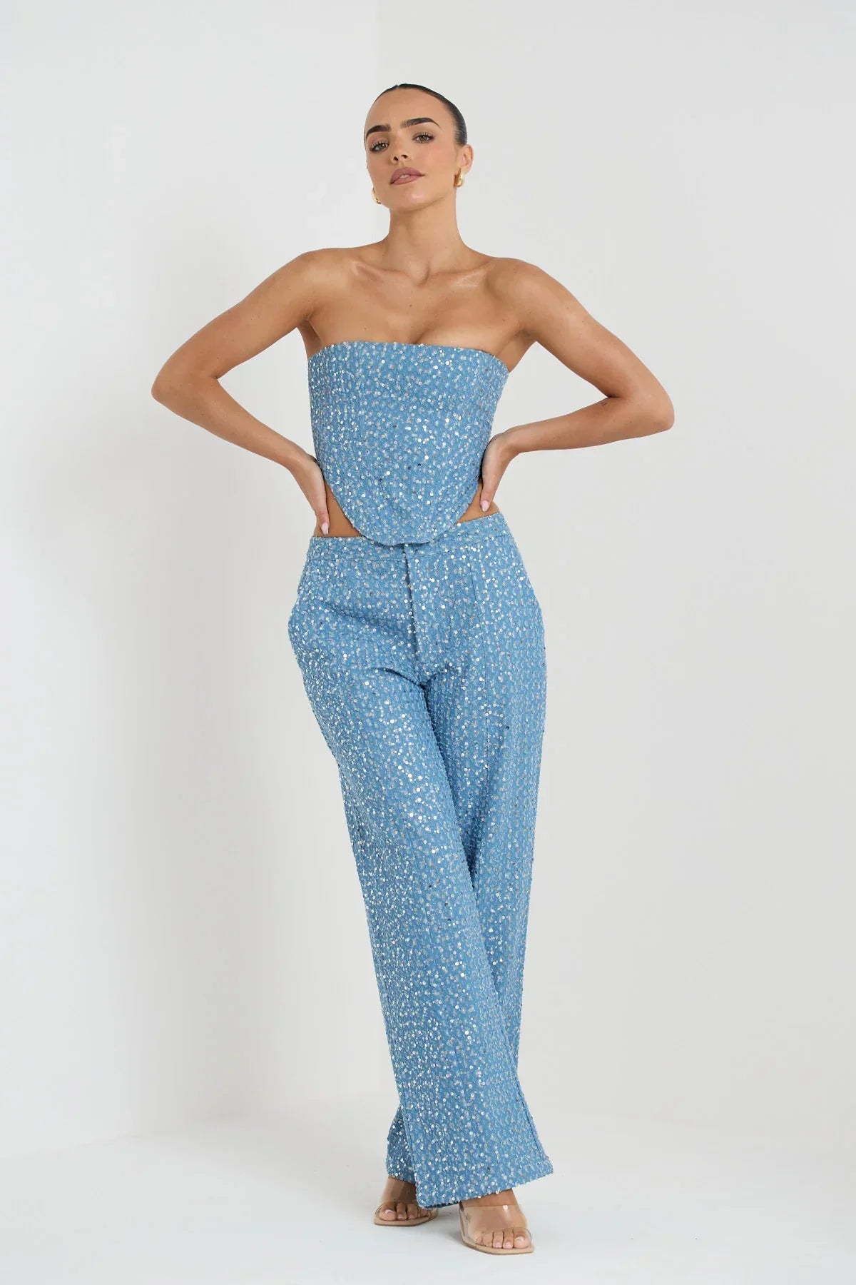 Hailey - Tweedelige Set met Strapless Topje
