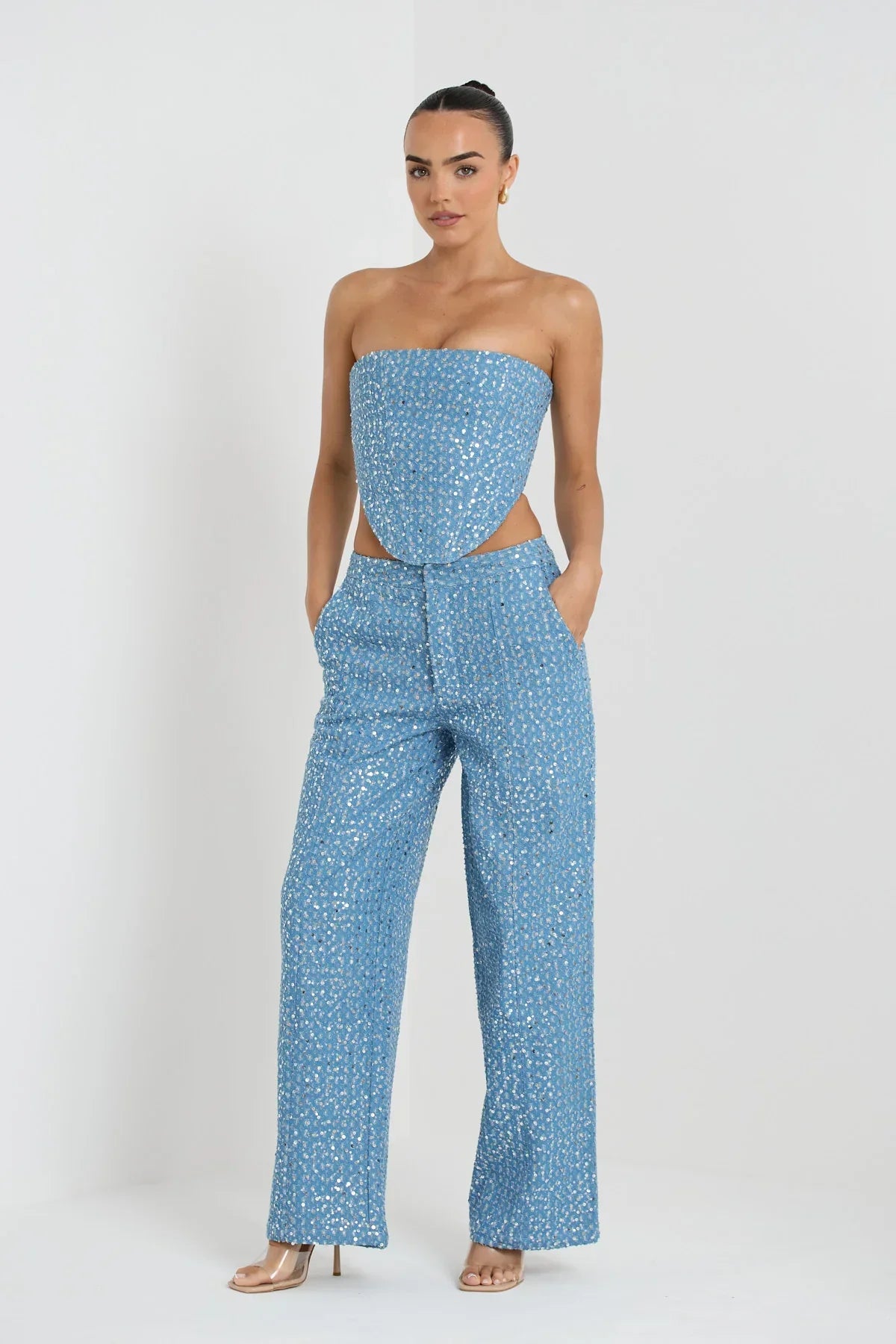 Hailey - Tweedelige Set met Strapless Topje