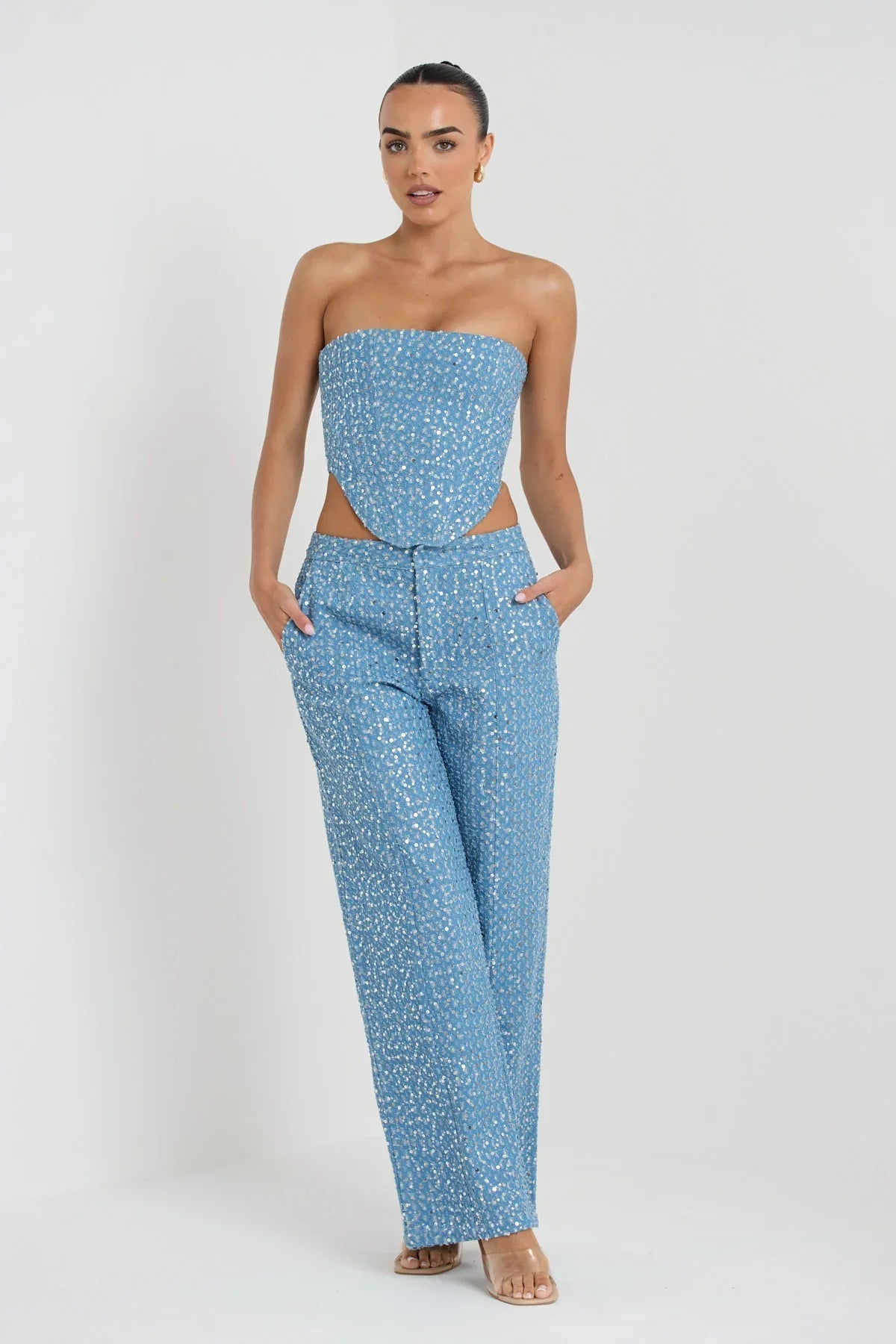 Hailey - Tweedelige Set met Strapless Topje