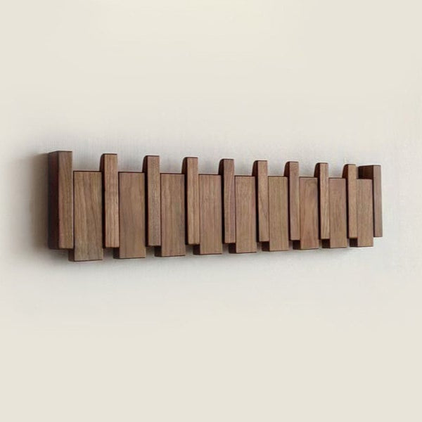 ToneRack - Piano Key Wandkapstok met intrekbare haken
