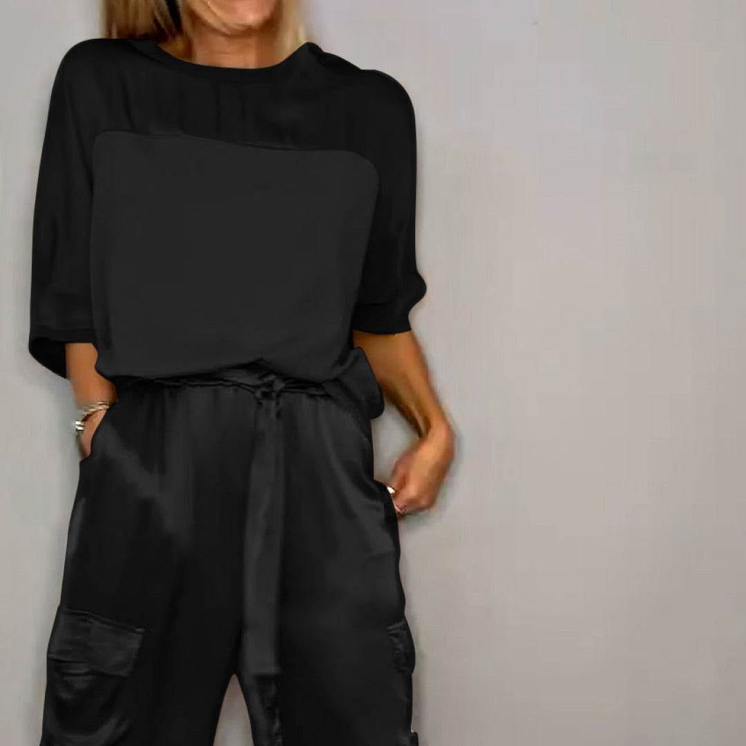 Variant image for Melitta - Tijdloze Elegante Twinset Dames met Comfortabele Pasvorm-17