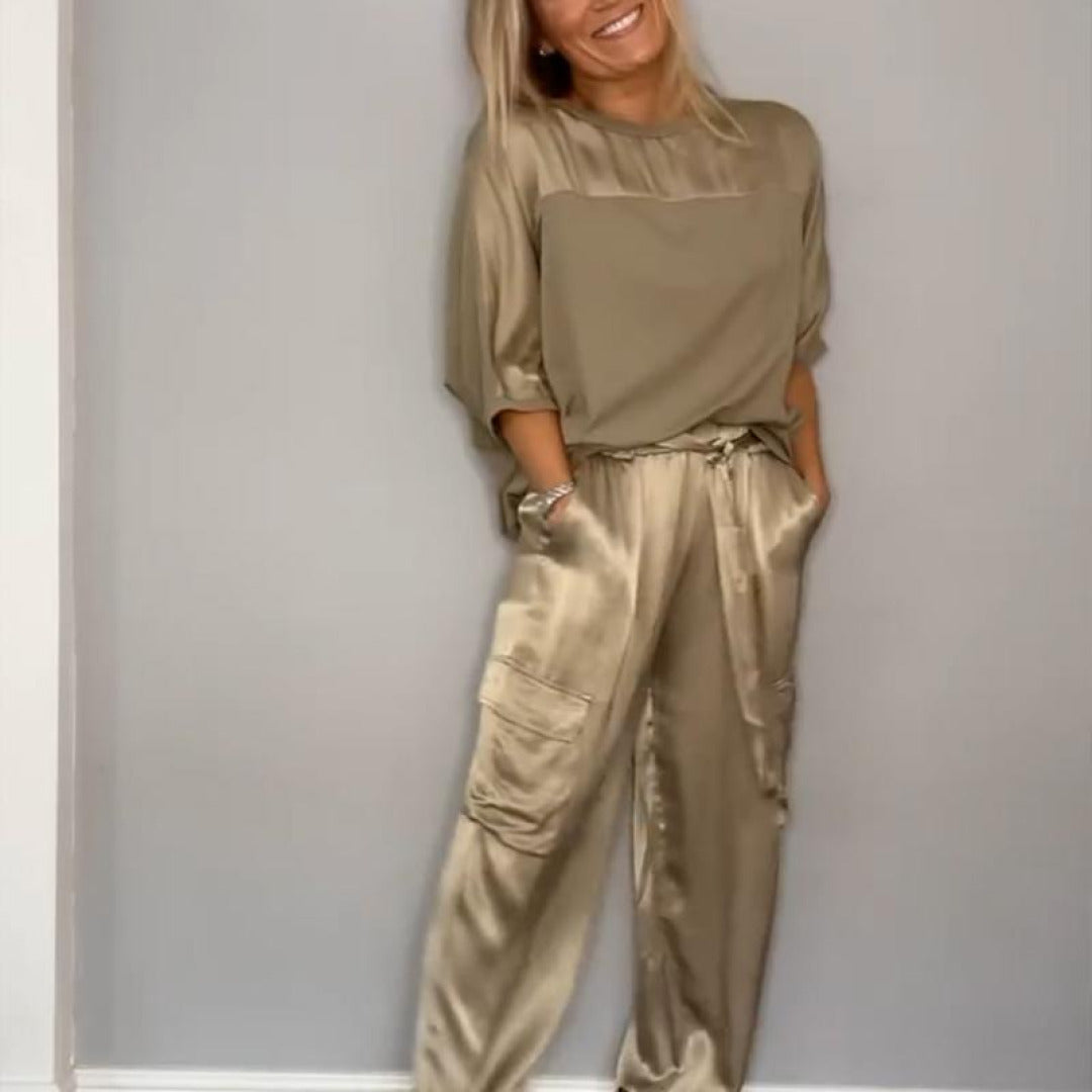 Variant image for Melitta - Tijdloze Elegante Twinset Dames met Comfortabele Pasvorm-1