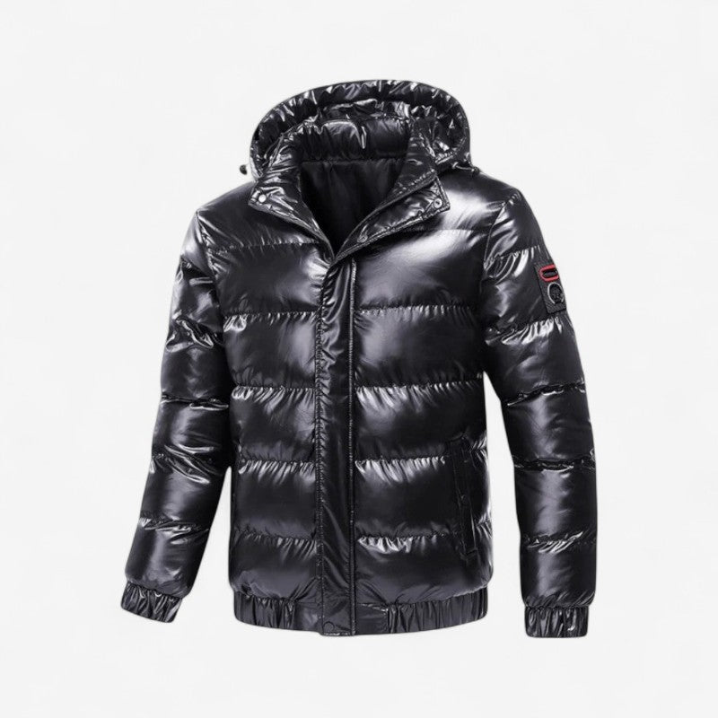 Jameson – Lange Mouw Gewatteerde Jas met Capuchon en Zijzakken