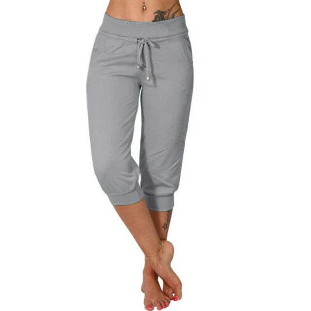 Lucy – Moderne capribroek met trekkoord in de taille en relaxte cropped fit