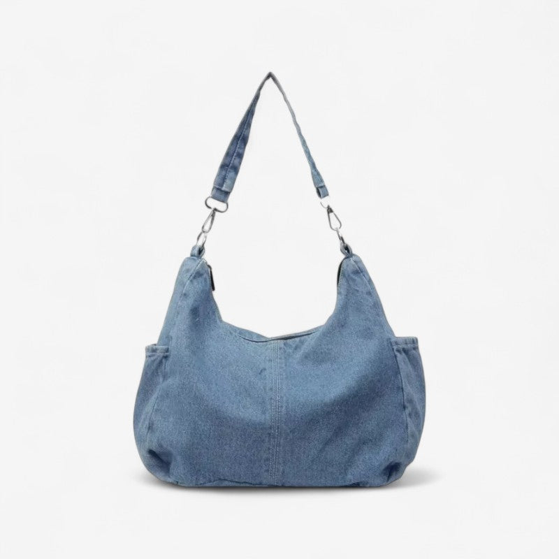 Lila – Schoudertas met afneembare riem en ritssluitingen