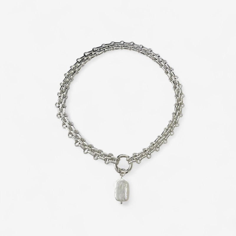 UrbanShine - Hip Hop Ketting met Parel Hanger