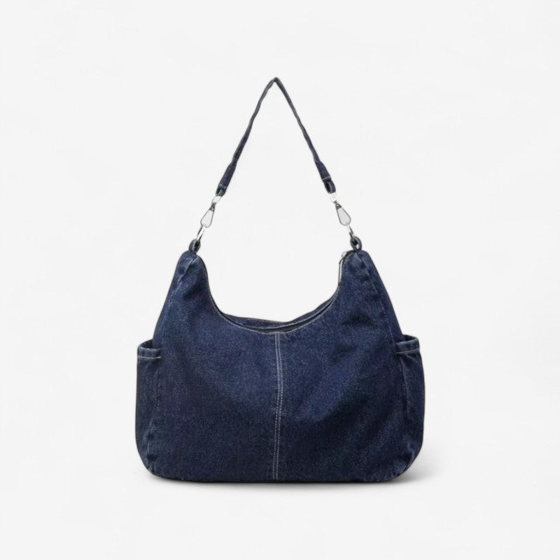 Lila – Schoudertas met afneembare riem en ritssluitingen