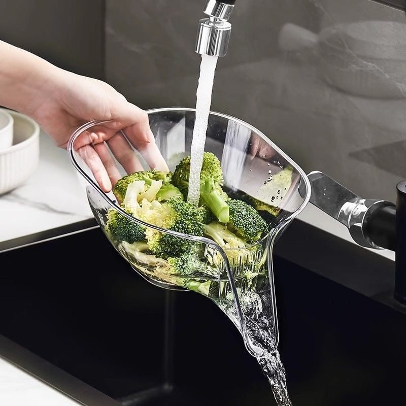 DrainEase – Compacte verwijderbare afdruipmand met sneldrogend ontwerp voor het organiseren van de gootsteen in de keuken