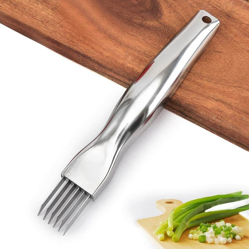 SliceMate – Roestvrijstalen Uienhakker met 6-Blads Ontwerp