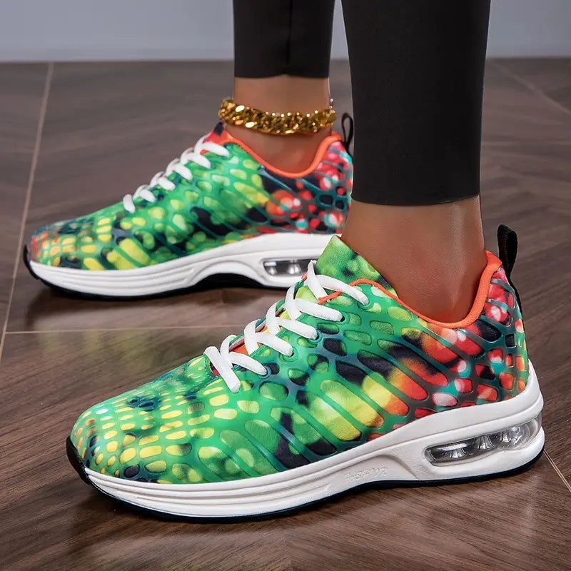 Luna – Sneaker met ronde neus vetersluiting en antislip ontwerp