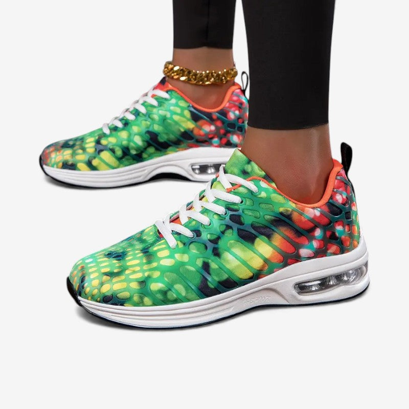 Luna – Sneaker met ronde neus vetersluiting en antislip ontwerp