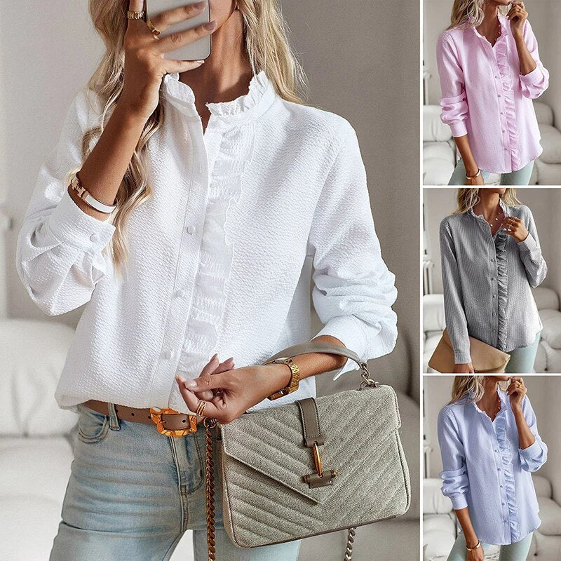 GracefulWear™ - Comfortabel Elegant Overhemd