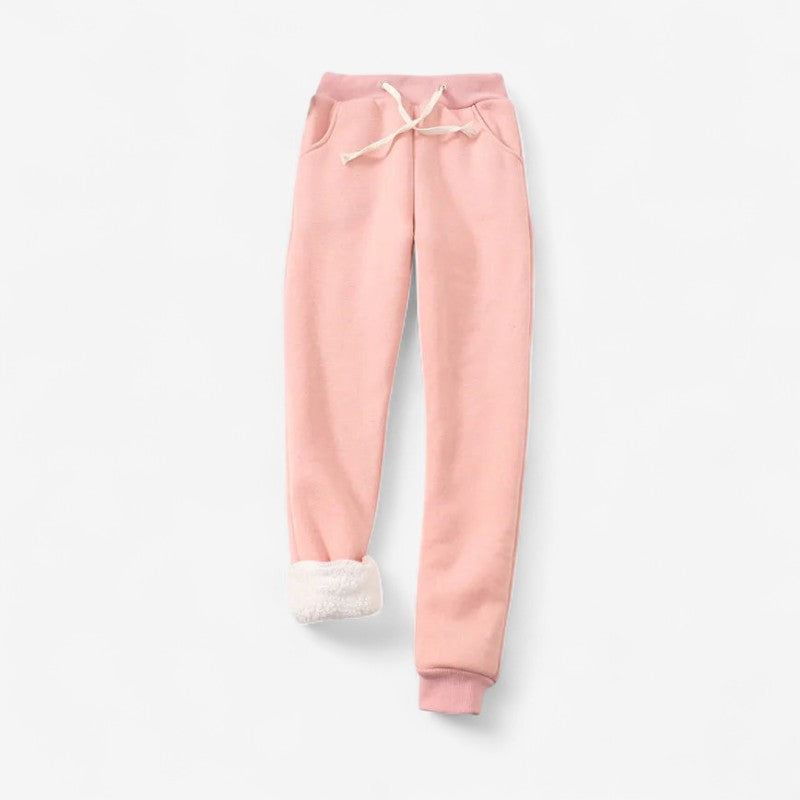 Valentina - Slanke pasvorm Broek met Zijzakken en Treksluiting Taille