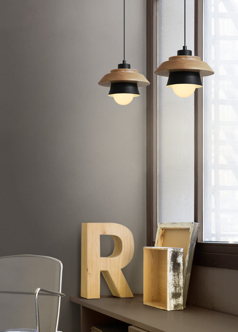 NordWood - Moderne Scandinavische houten hanglamp