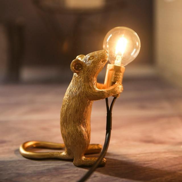 GlowNest - Speelse lamp in de vorm van een muis