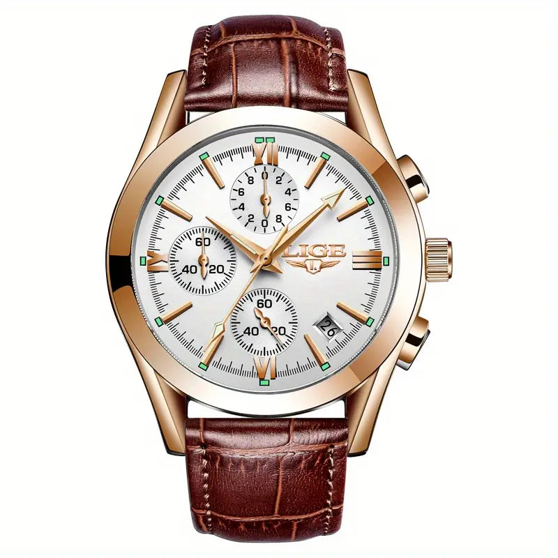 Ethan - Luxe militair horloge met precisie en robuuste elegantie