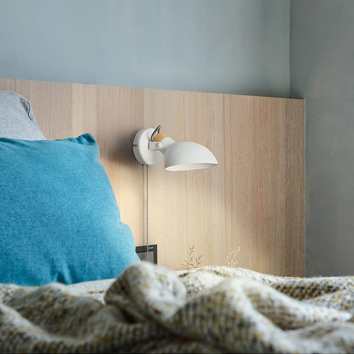 AngleGlow - 180° verstelbare wandlamp met trekschakelaar voor verlichting op maat