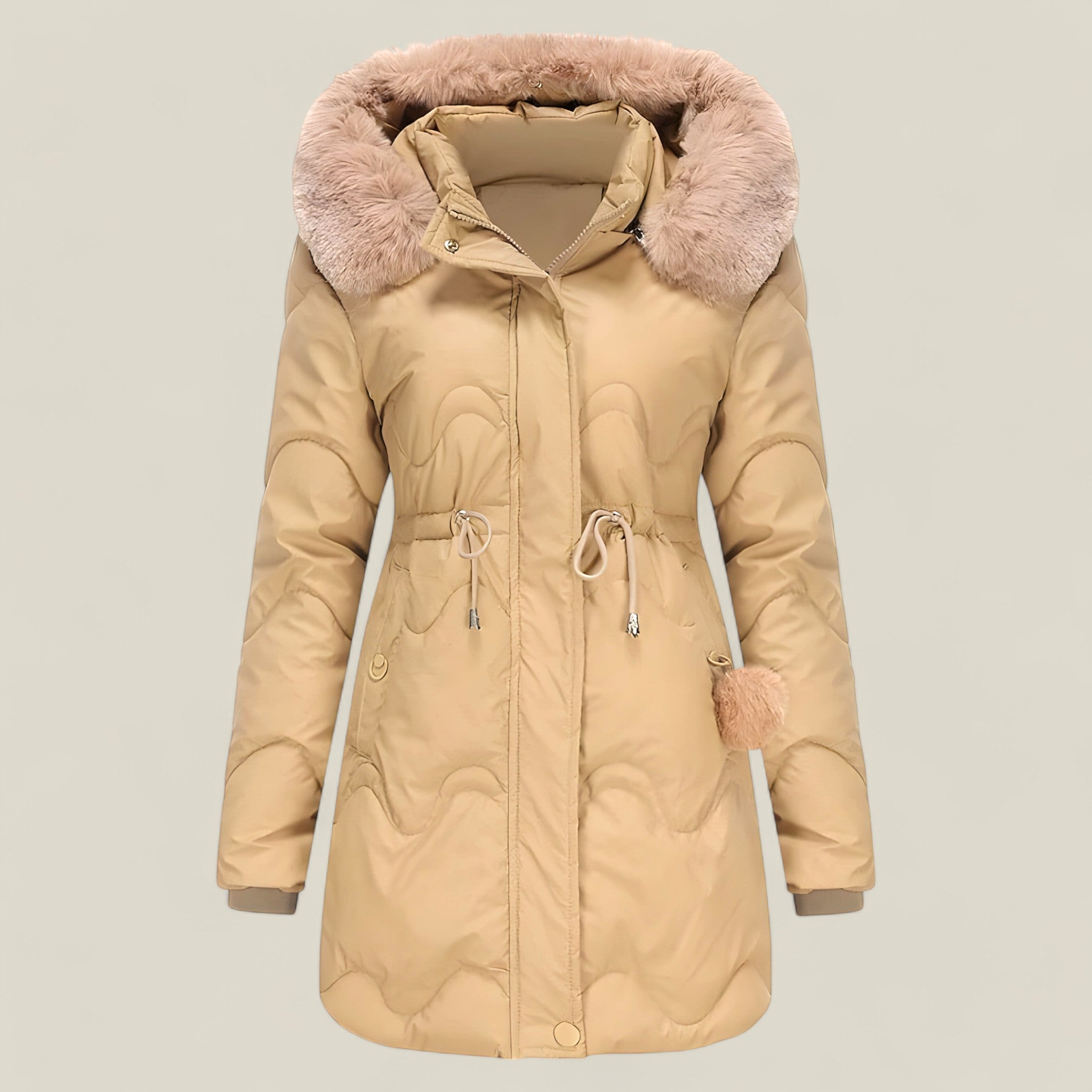 Scarlett - Winterjas met slanke pasvorm, geïsoleerde capuchon en functionele zakken