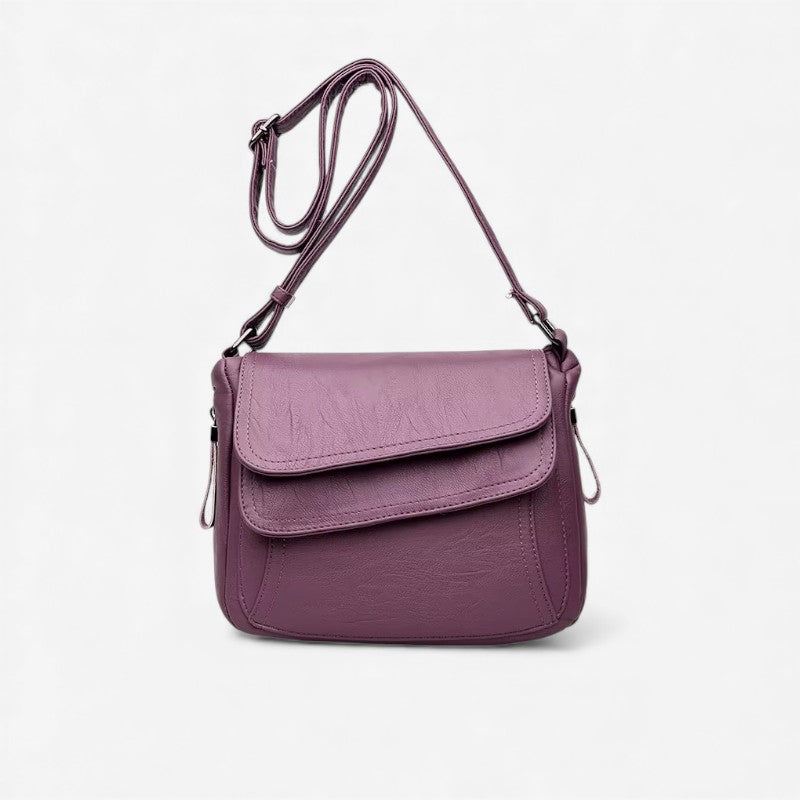 Elin – Schoudertas met Verstelbare Bandjes en Ritsvakken