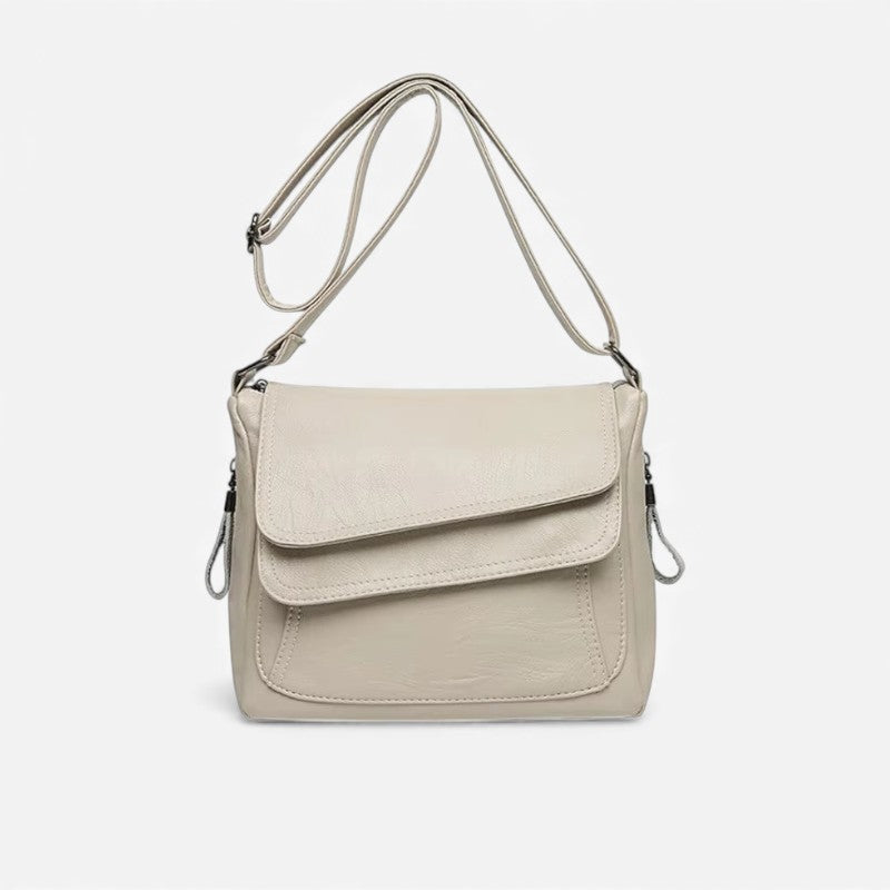 Elin – Schoudertas met Verstelbare Bandjes en Ritsvakken