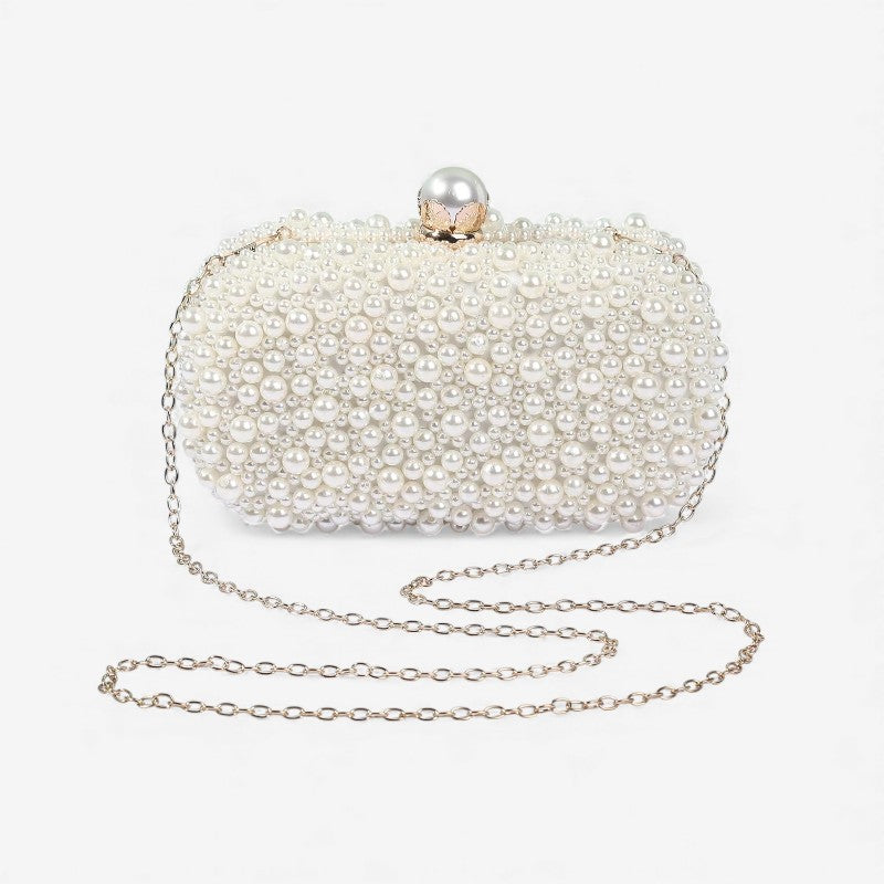 Annelies – Handtas met Afneembare Schouderband en Kralendecoratie