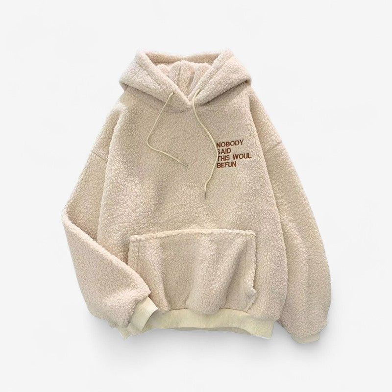 Eliana - Lange Mouw Hoodie met Verstelbare Capuchon en Zakjes