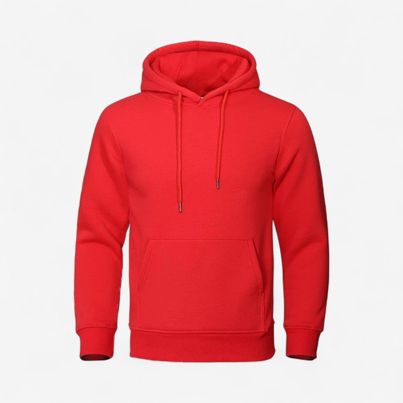 John – Hoodie met lange mouwen verstelbare capuchon en zijzakken