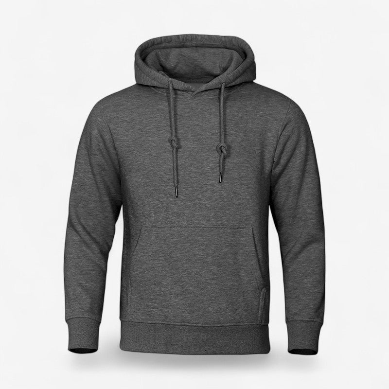 John – Hoodie met lange mouwen verstelbare capuchon en zijzakken